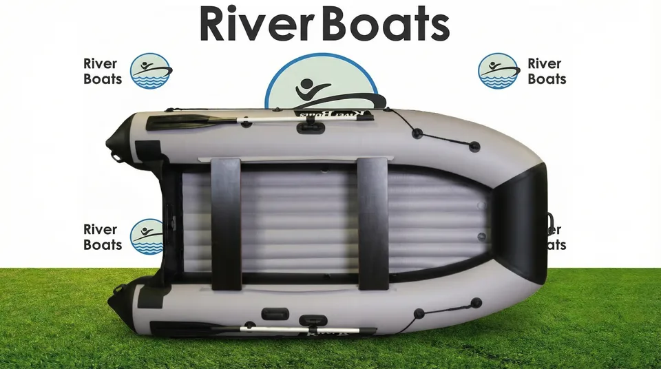 Лодка ПВХ River Boats RB-350 НДНД, цвет Черно-серый