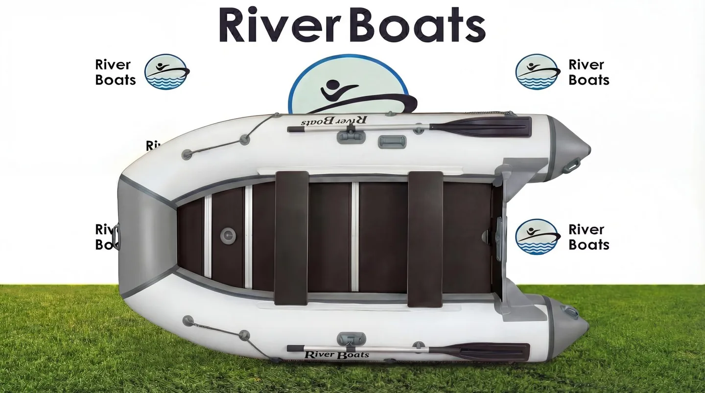 Лодка ПВХ River Boats RB-330 с пайольным дном, цвет Серо-белый