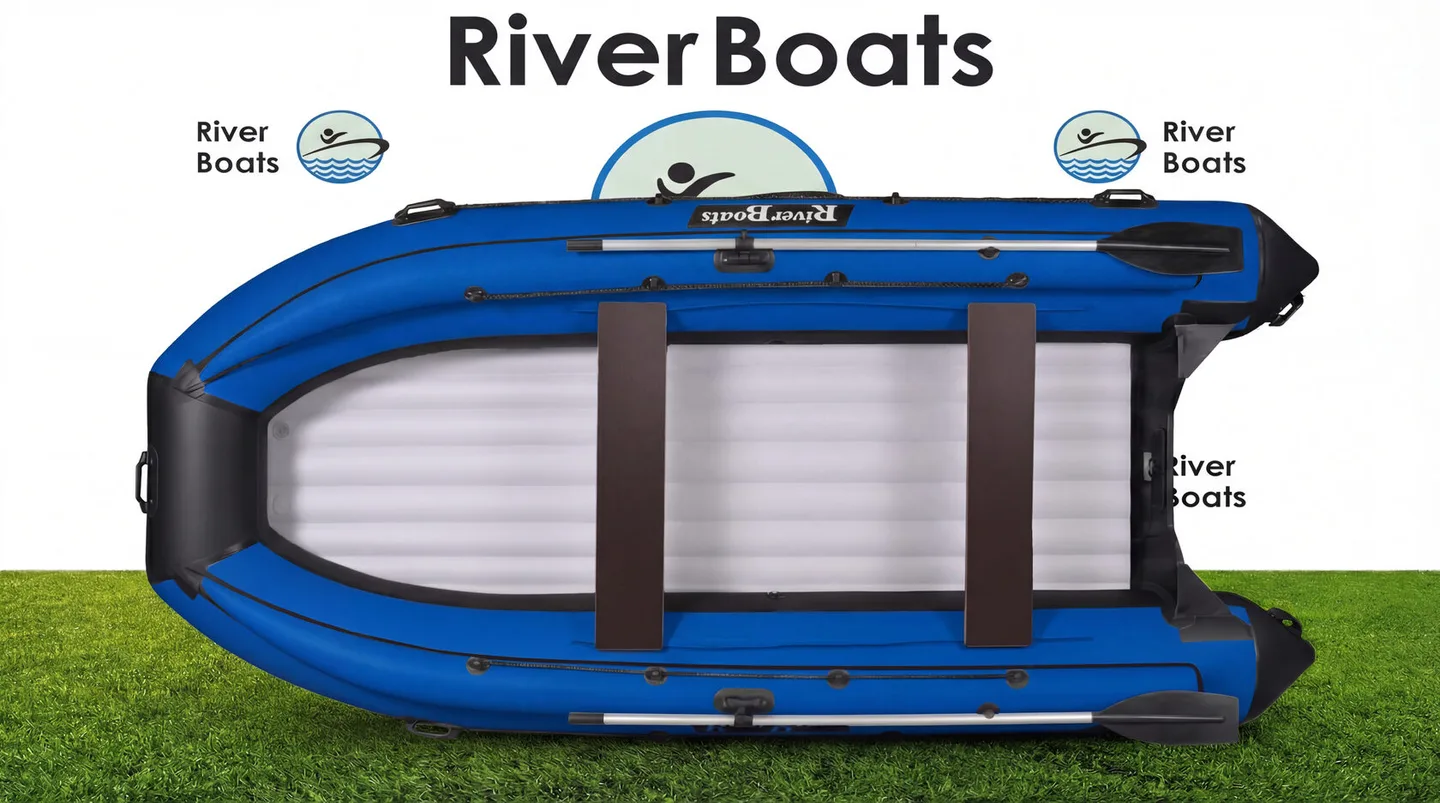 Лодка ПВХ River Boats RB-410 НДНД с фальшбортом, цвет Серый