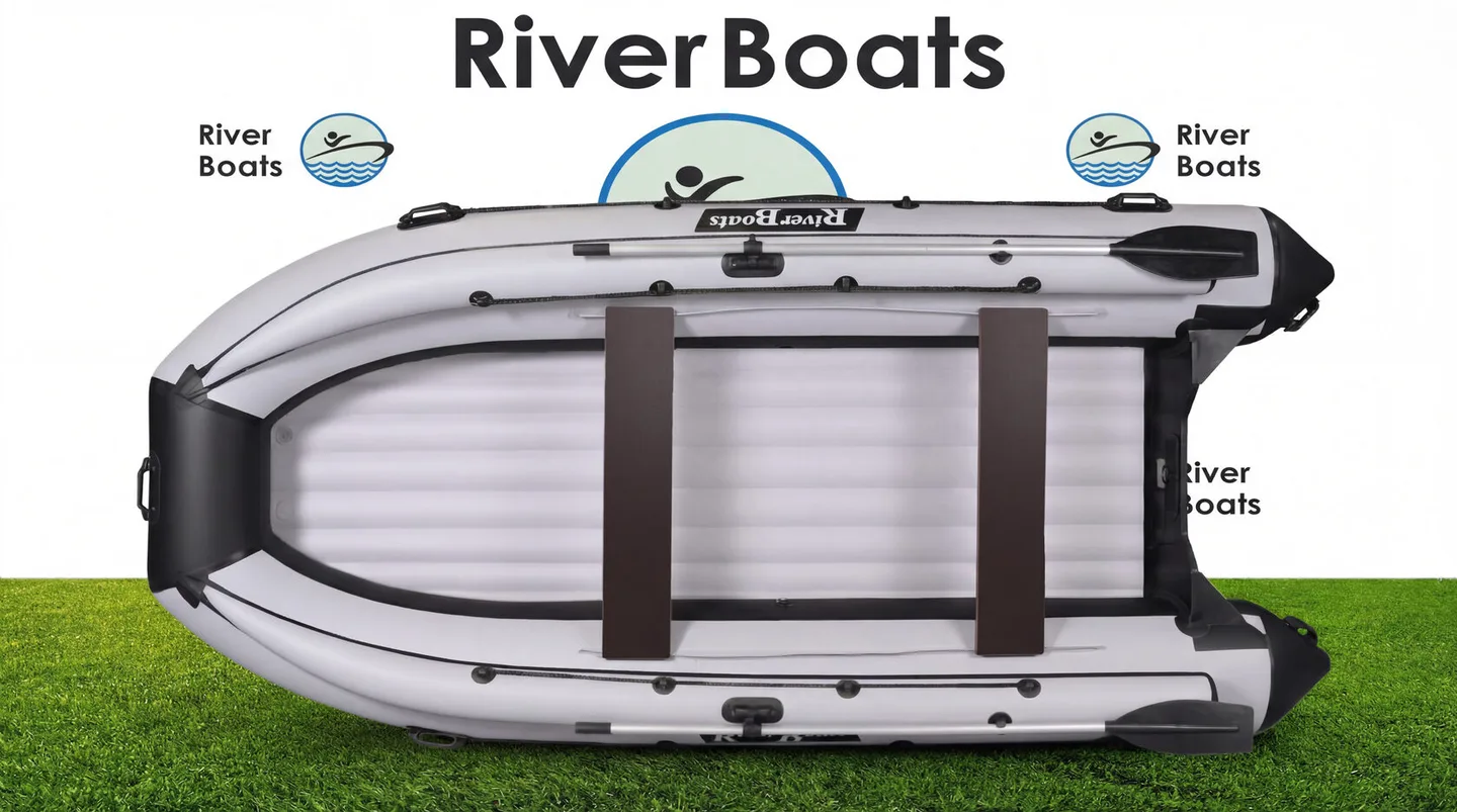 Лодка ПВХ River Boats RB-370 НДНД с фальшбортом, цвет Черно-серый
